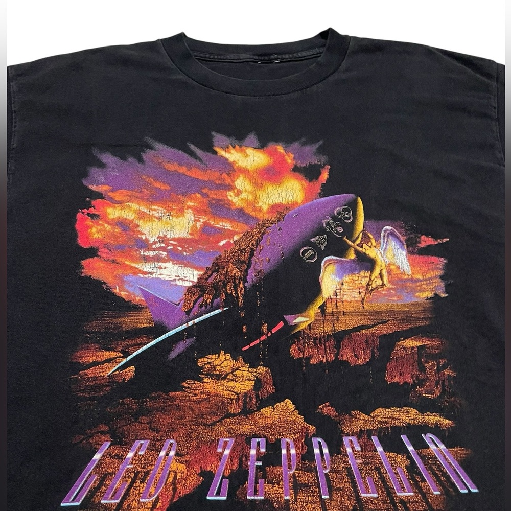 Vintage Led Zeppelin 1994 Double Sided Concert Tour Band T-Shirt XL Winterland